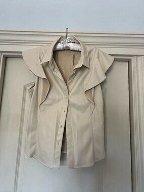 Faux Leather top